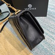 Versace Virtus Quilted Shoulder Bag Black DBFG985 24x9x16.5cm - 6
