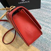 Versace Virtus Quilted Shoulder Bag Red DBFG985 24x9x16.5cm - 4