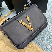 Versace Virtus Shoulder Bag Black DBFG985 24x9x16.5cm - 4
