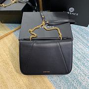Versace Virtus Shoulder Bag Black DBFG985 24x9x16.5cm - 3