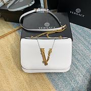 Versace Virtus Shoulder Bag White DBFG985 24x9x16.5cm - 1