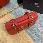 Versace Virtus Shoulder Bag Red DBFG985 24x9x16.5cm - 6