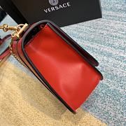 Versace Virtus Shoulder Bag Red DBFG985 24x9x16.5cm - 2