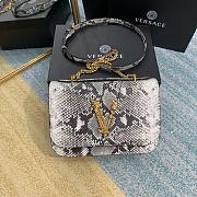 Versace Virtus Python Leather Shoulder Bag DBFG985 24x9x16.5cm - 1