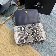 Versace Virtus Python Leather Shoulder Bag DBFG985 24x9x16.5cm - 4