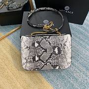 Versace Virtus Python Leather Shoulder Bag DBFG985 24x9x16.5cm - 2