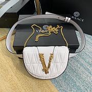 Versace Virtus Quilted Belt Bag White DV3G984 18x4x14cm - 1