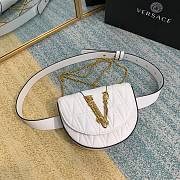 Versace Virtus Quilted Belt Bag White DV3G984 18x4x14cm - 2