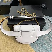 Versace Virtus Quilted Belt Bag White DV3G984 18x4x14cm - 3