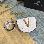 Versace Virtus Quilted Belt Bag White DV3G984 18x4x14cm - 4