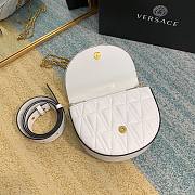 Versace Virtus Quilted Belt Bag White DV3G984 18x4x14cm - 5