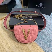 Versace Virtus Quilted Belt Bag Peach DV3G984 18x4x14 cm - 1