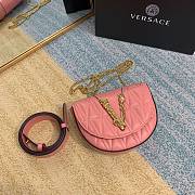 Versace Virtus Quilted Belt Bag Peach DV3G984 18x4x14 cm - 5