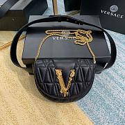 Versace Virtus Quilted Belt Bag Black DV3G984 18x4x14cm - 1