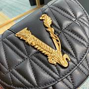 Versace Virtus Quilted Belt Bag Black DV3G984 18x4x14cm - 3