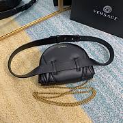 Versace Virtus Quilted Belt Bag Black DV3G984 18x4x14cm - 2