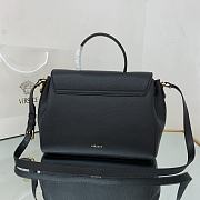 Versace Large La Medusa Handbag Gold-tone Metal Black DBFI038 35x14x25cm - 4