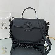 Versace Large La Medusa Handbag Black DBFI038 35x14x25cm - 1