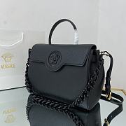 Versace Large La Medusa Handbag Black DBFI038 35x14x25cm - 6