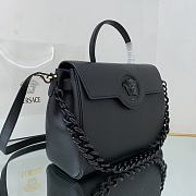 Versace Large La Medusa Handbag Black DBFI038 35x14x25cm - 5