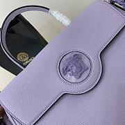 Versace Large La Medusa Handbag Lilac DBFI038 35x14x25cm - 2