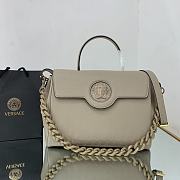 Versace Large La Medusa Handbag Beige DBFI038 35x14x25cm - 1