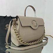 Versace Large La Medusa Handbag Beige DBFI038 35x14x25cm - 5