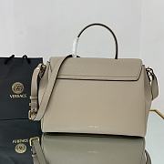 Versace Large La Medusa Handbag Beige DBFI038 35x14x25cm - 3