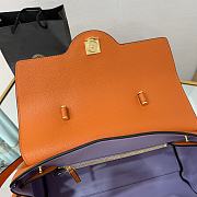 Versace Large La Medusa Handbag Orange DBFI038 35x14x25cm - 6
