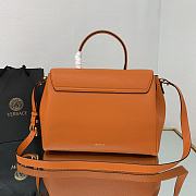 Versace Large La Medusa Handbag Orange DBFI038 35x14x25cm - 5