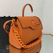 Versace Large La Medusa Handbag Orange DBFI038 35x14x25cm - 4