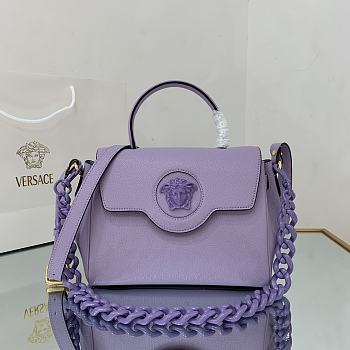 Versace Medium La Medusa Handbag Lilac DBFI039 25x15x22cm