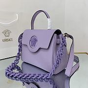 Versace Medium La Medusa Handbag Lilac DBFI039 25x15x22cm - 3