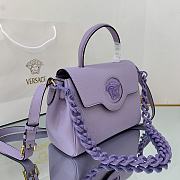 Versace Medium La Medusa Handbag Lilac DBFI039 25x15x22cm - 6