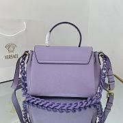 Versace Medium La Medusa Handbag Lilac DBFI039 25x15x22cm - 5
