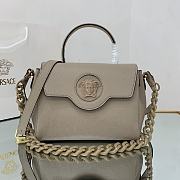 Versace Medium La Medusa Handbag Beige DBFI039 25x15x22cm - 1
