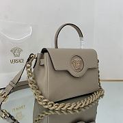 Versace Medium La Medusa Handbag Beige DBFI039 25x15x22cm - 5