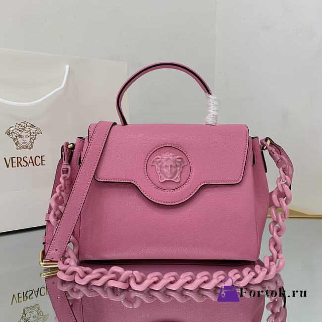 Versace Medium La Medusa Handbag Pink DBFI039 25x15x22cm - 1