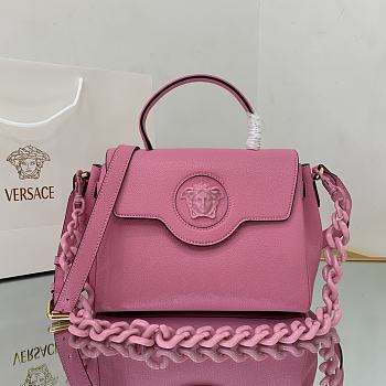 Versace Medium La Medusa Handbag Pink DBFI039 25x15x22cm