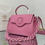 Versace Medium La Medusa Handbag Pink DBFI039 25x15x22cm - 3