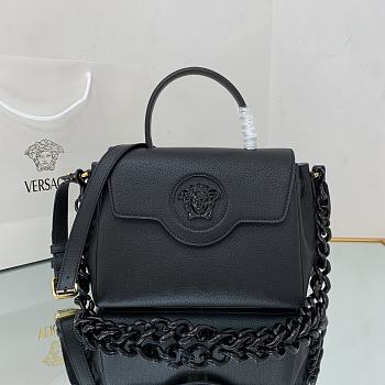 Versace Medium La Medusa Handbag Black DBFI039 25x15x22cm