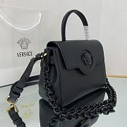 Versace Medium La Medusa Handbag Black DBFI039 25x15x22cm - 6