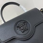 Versace Medium La Medusa Handbag Black DBFI039 25x15x22cm - 5