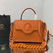 Versace Medium La Medusa Handbag Orange DBFI039 25x15x22cm - 1