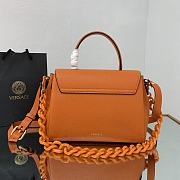 Versace Medium La Medusa Handbag Orange DBFI039 25x15x22cm - 2