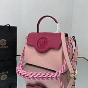 Versace Medium La Medusa Handbag Pastel Pink DBFI039 25x15x22cm - 4