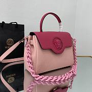 Versace Medium La Medusa Handbag Pastel Pink DBFI039 25x15x22cm - 3