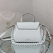 Versace Medium La Medusa Handbag White DBFI039 25x15x22cm - 3