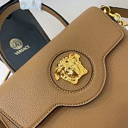 Versace Medium La Medusa Handbag Gold-tone Metal Caramel DBFI039 25x15x22cm - 2