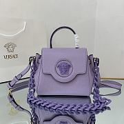 Versace Small La Medusa Handbag Lilac DBFI040 20x10x17cm - 1